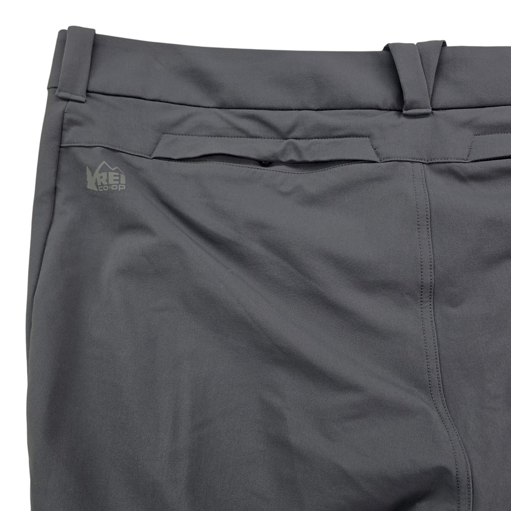 REI Co-op Activator V2 Soft-Shell Pants Mens 42x30‎ Gray Hiking Trekking Stretch - Picture 6 of 9